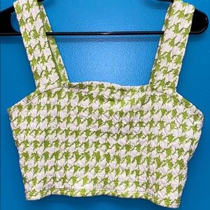 Urban Outfitters Houndstooth Crop-top